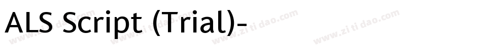 ALS Script (Trial)字体转换